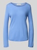 Marc O'Polo Regular Fit Strickpullover aus Merinowolle Hellblau