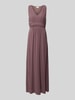 Vila Maxikleid mit V-Ausschnitt Mauve