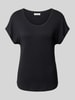 Marc O'Polo T-Shirt mit geripptem Rundhalsausschnitt Black