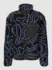 MCNEAL Jacke aus Teddyfell mit Allover-Muster Schwarz