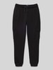 Mango Sweatpants mit elastischem Bund und Cargotaschen Black