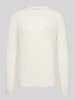 Calvin Klein Jeans Gebreide pullover met labelbadge Offwhite