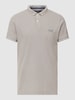 Superdry Poloshirt met logostitching, model 'VINT DESTROY' Lichtgrijs