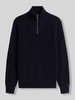 Tommy Hilfiger regular fit schipperstrui met wol-katoen aandeel Marineblauw