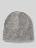 ICHI Strickmütze mit breitem Umschlag Modell 'IAIVO' Hellgrau