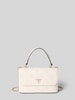 Guess Handtas met labelapplicatie, model 'ADELASIA' Ecru