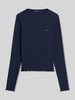 Tommy Jeans slim fit shirt met lange mouwen van katoenmix Donkerblauw