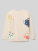 Blue Seven Sweatshirt met ribboorden Zand