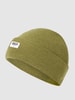 MOSS COPENHAGEN Czapka beanie z naszywką z logo model ‘Mojo’ Khaki