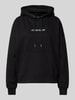 Guess Jeans Oversized Hoodie mit Kapuze Black