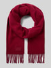HUGO Schal mit Logo-Patch Modell 'D-SCHAL' Bordeaux