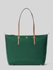 Lauren Ralph Lauren Handtas in de hand met logodetail model 'KEATON' Donkergroen