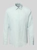 Jake*s Slim Fit Freizeithemd aus Leinen-Baumwoll-Mix Mint