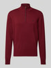 Fynch-Hatton Gebreide pullover met schipperskraag Bordeaux