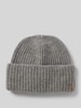 Fraas Beanie mit Label-Detail Mittelgrau Melange