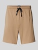 BOSS Sweatshorts mit elastischem Bund Camel