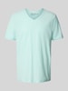 MCNEAL T-Shirt mit V-Ausschnitt Helltuerkis