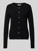 Christian Berg Woman Strickjacke mit aufgesetzten Eingrifftaschen Black