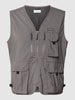 COLUMBIA Gilet met ritssluiting en labeldetail Lichtgrijs