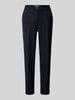 Raffaello Rossi Tapered fit stoffen broek met persplooien, model 'UTE' Marineblauw