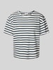 Tommy Hilfiger Relaxed fit T-shirt van een mix van linnen en katoen Marineblauw
