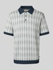 Jack & Jones Premium Regular Fit Poloshirt mit Strukturmuster Modell 'JUDE' Dunkelblau