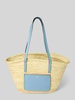 Abro Shopper mit Label-Detail Modell 'GEMMA' Hellblau