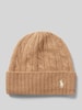 Polo Ralph Lauren Czapka beanie z wyhaftowanym logo Camel