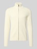 Lindbergh Strickjacke mit Reißverschluss Offwhite