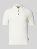 Matinique Slim Fit Poloshirt mit kurzer Knopfleiste Modell 'Heritage' Offwhite