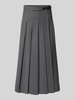 Weekend Max Mara Spódnica kopertowa rozkloszowana z mieszanki żywej wełny model ‘FASTOSO’ Średnioszary melanż