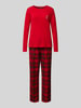 Lauren Ralph Lauren Pyjama mit Brusttasche Rot