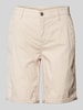 MAC Regular Fit Chino-Shorts mit Gürtelschlaufen Offwhite