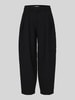 ONLY Barrel Fit Bundfaltenhose aus reiner Baumwolle Modell 'KIRSY' Black
