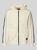 EA7 Emporio Armani Sweatjack met tweewegsritssluiting en steekzakken Offwhite