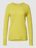 Christian Berg Woman Gebreide pullover met ronde hals Lichtgroen