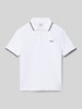 Boss Poloshirt mit Label-Detail Weiss