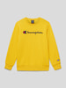 CHAMPION Sweatshirt met logostitchings Donkergeel