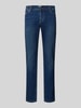 MCNEAL Tapered fit jeans met steekzakken Aquablauw