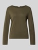 s.Oliver RED LABEL Regular fit pullover van mix van katoen en viscose Lindegroen