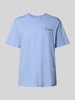 CHAMPION T-Shirt mit Label-Stitching Modell 'ICONS' Hellblau
