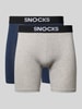 Snocks Boxershorts mit elastischem Logo-Bund Dunkelblau