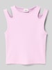 s.Oliver RED LABEL Slim Fit Tank Top mit Cut Outs Flieder