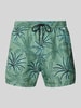 PAUL SMITH Badehose mit Label-Detail Modell 'PALMS' Gruen
