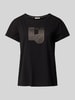 LIU JO SPORT T-Shirt mit Strasssteinbesatz Black