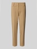 MAC Slim Fit Stoffhose mit Leistentaschen Modell 'Annalena' Beige