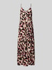 YAS Maxikleid aus Viskose mit Knopfleiste Black