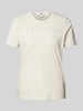 Tommy Hilfiger T-shirt met labelprint Ecru