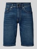 s.Oliver RED LABEL Regular Fit Jeans-Bermudas aus Baumwoll-Mix Dunkelblau