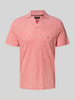 Tommy Hilfiger Regular Fit Poloshirt aus reiner Baumwolle Orange Melange